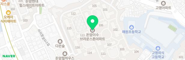 [돈암2동]이수브라운스톤 108동 지도 이미지