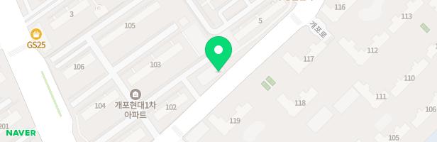 개포우성3차아파트 2동 앞 지도 이미지