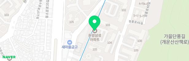 [돈암1동]삼성아파트 107동 지도 이미지