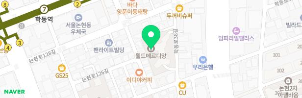 월드메르디앙아파트 실외놀이터 지도 이미지