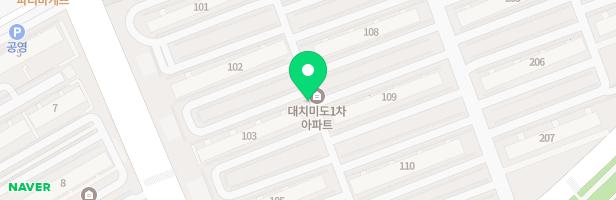 미도아파트 102동 앞 지도 이미지