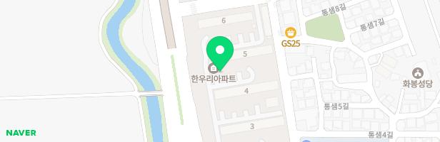 한우리아파트 5동 놀이터 지도 이미지