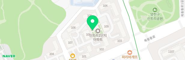 신트리1단지 108동 옆 지도 이미지