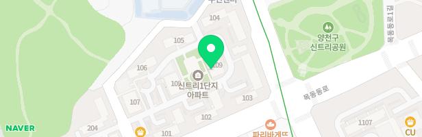 신트리1단지 109동 옆 지도 이미지