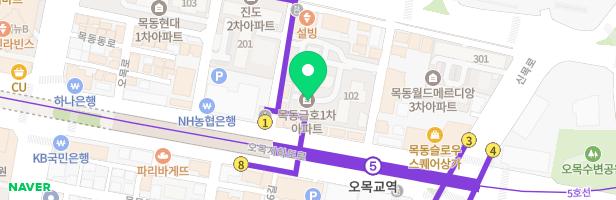 목동금호1차 101동 뒤 지도 이미지