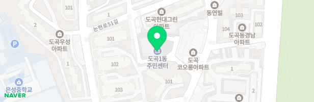 도곡현대하이페리온아파트 소라놀이터(101동 앞) 지도 이미지