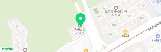 매봉삼성아파트 지도 이미지