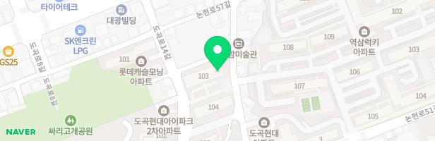 도곡3차아이파크아파트 104동 앞 지도 이미지