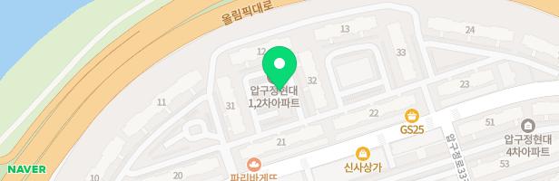 압구정현대아파트 64동 옆 지도 이미지