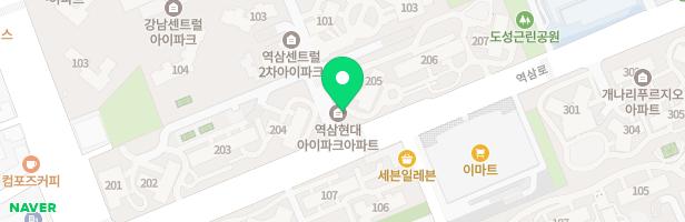 역삼아아파크아파트207동앞 어린이놀이터 지도 이미지