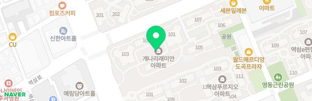 개나리래미안아파트 104동 옆 지도 이미지