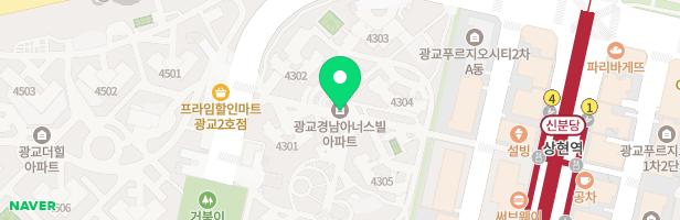 광교경남아너스빌어린이놀이터3 지도 이미지