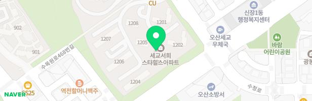 죽미마을휴먼시아12단지-1206동 지도 이미지