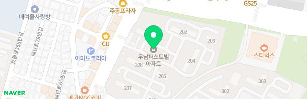 우남퍼스트빌아파트 201동 옆 놀이터 지도 이미지
