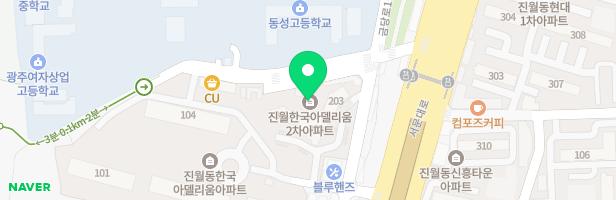 진월한국아델리움2차 지도 이미지