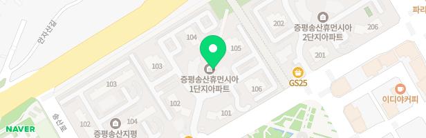 송산1단지 아파트 101동 앞 놀이터 지도 이미지
