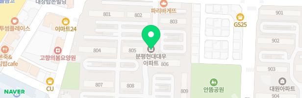 분평현대대우아파트 806동 놀이터 지도 이미지
