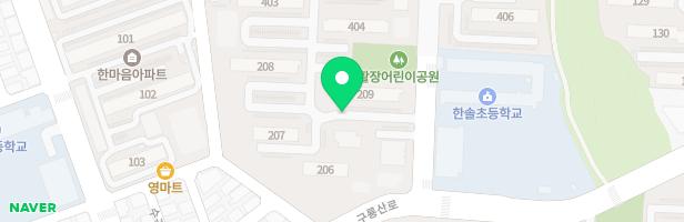 산남주공4단지 409동 뒤 지도 이미지