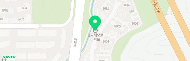 광교LH해모로아파트 8002동 8003동사이 놀이터 지도 이미지