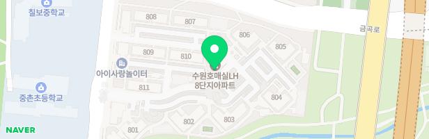 칠보마을8단지아파트 804동옆 놀이터 지도 이미지