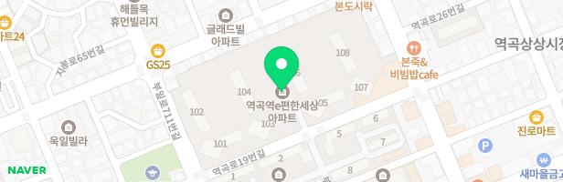 역곡e-편한세상아파트 106동 앞 놀이터 지도 이미지