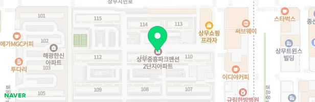 치평상무중흥2단지113동앞 놀이터 지도 이미지