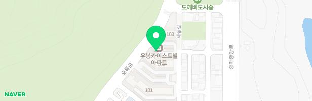 우봉카이스트빌아파트 놀이터 지도 이미지