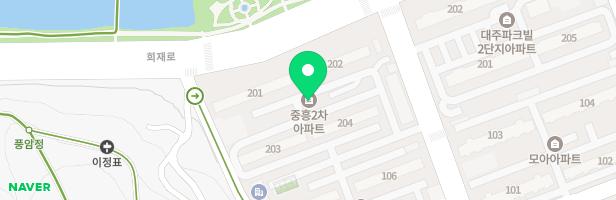 풍암중흥2차아파트 놀이터 지도 이미지