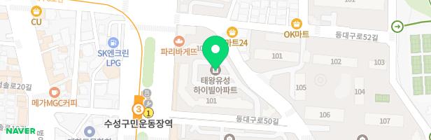 범어태왕유성하이빌 101동 앞 놀이터 지도 이미지