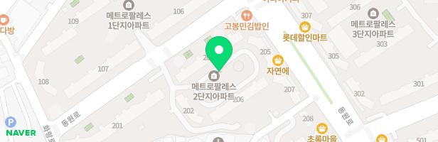 메트로팔레스2단지 203동 뒤 어린이놀이터 지도 이미지