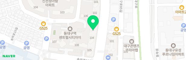 신천역 센트럴리버파크 유아놀이터 지도 이미지