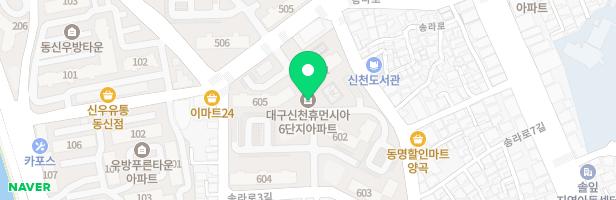 신천휴먼시아 6단지 605동 앞 어린이놀이터1 지도 이미지