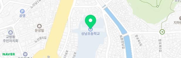 마산상남초등학교 어린이놀이시설(병설유치원겸용) 지도 이미지
