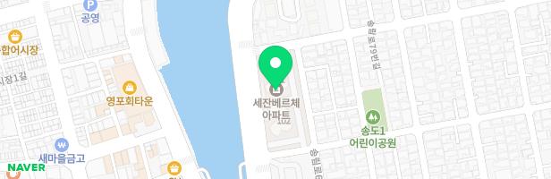 포항 세잔베르체 놀이터 지도 이미지