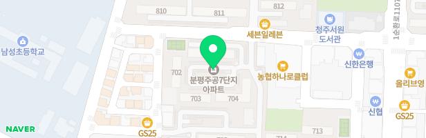 분평주공7단지아파트 3놀이터 711동 옆 지도 이미지
