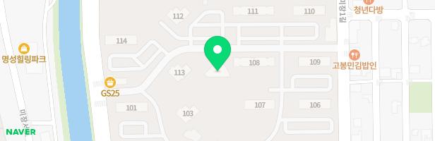 군산 미장 LH아파트 107동 놀이터 지도 이미지