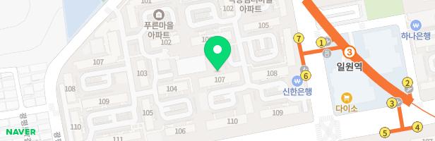 푸른마을아파트 107동놀이터 지도 이미지