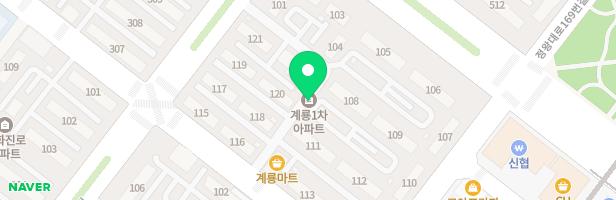 계룡1차아파트 112놀이터 지도 이미지