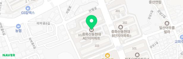 중화산동 현대1차아파트 어린이놀이터` 지도 이미지