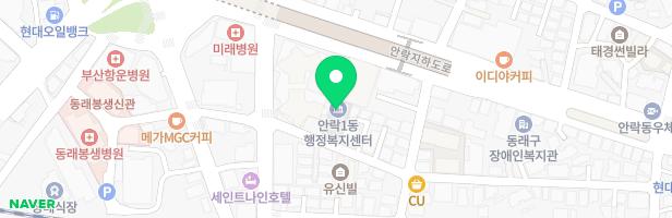 안락동 현대아파트 102동 앞 지도 이미지