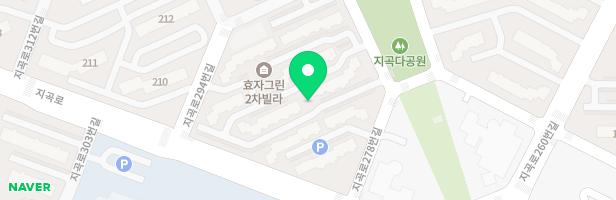 효자그린2차아파트 215동 앞 놀이터 지도 이미지