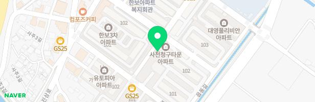 사천 청구타운(1) 지도 이미지