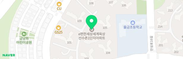 e편한세상 세계육상선수촌 어린이놀이터2 지도 이미지
