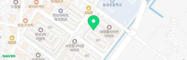 사천 청구타운(2) 지도 이미지