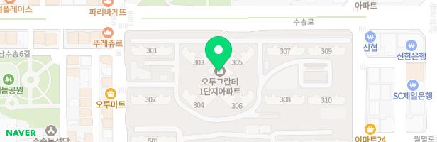 제일오투그란데1단지 307동 놀이터 지도 이미지