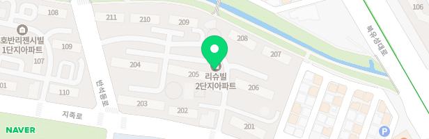 반석마을2단지 206동 뒤편 놀이터 지도 이미지