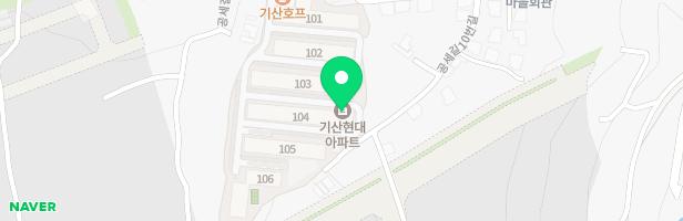 기산현대아파트 105동 앞 놀이터 지도 이미지