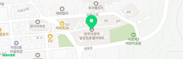 덕정트루엘아파트 105동 옆 놀이터 지도 이미지