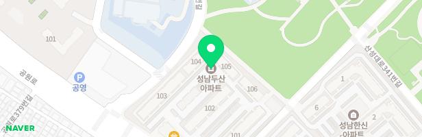 성남신흥두산아파트 103동 놀이터 지도 이미지