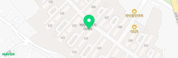 배방자이1차아파트 110동 놀이터 지도 이미지